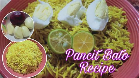 How To Cook Simple Pancit Bato With Boiled Egg Bicol Recipe Youtube