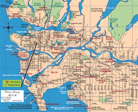 Vancouver Map Tourist Attractions Travelsfinderscom