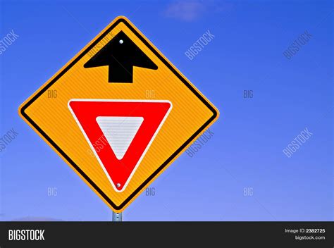 Yield Ahead Sign Image And Photo Bigstock