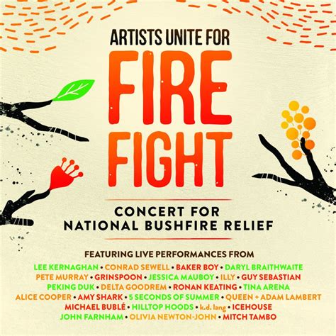 Artists Unite For Fire Fight Concert For National Bushfire Relief