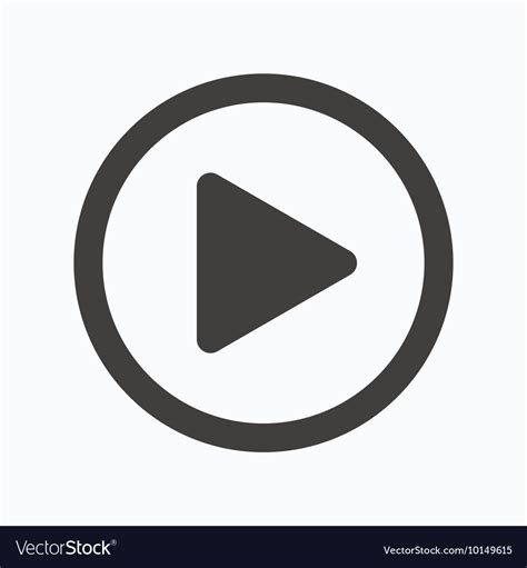 Play Icon Audio Or Video Player Sign Royalty Free Vector