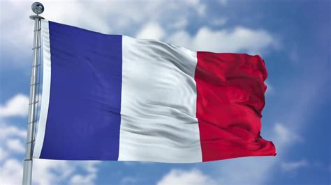 The tricolor was carried back after the july revolution. France Flag Animation - Stock Motion Graphics | Motion Array