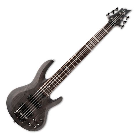Esp Ltd B 206sm 6 String Bass Guitar See Thru Black Satin Box Opened At Gear4music