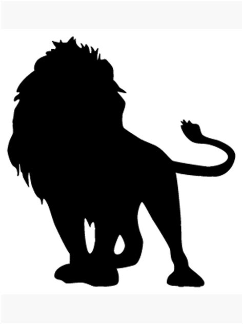 Silhouette Noire Lion Nos Stickers Animaux Donneront Une Touche