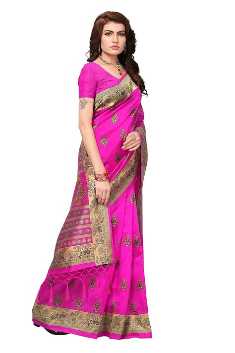 Floral Printed Saree Art Silk Sarong Designer Dress Indian Ethnic Sarong Sari Ebay