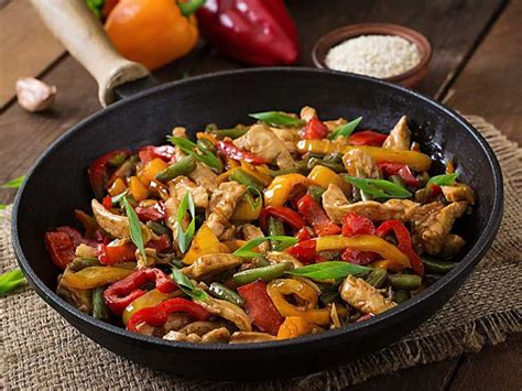 Asiatische H Hnchen Paprika Pfanne Healthy Meals To Cook Clean Eating