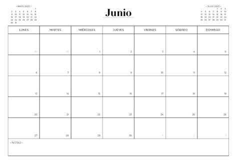 Calendario Junio 2022 Con Festivos Modelo Docalendari