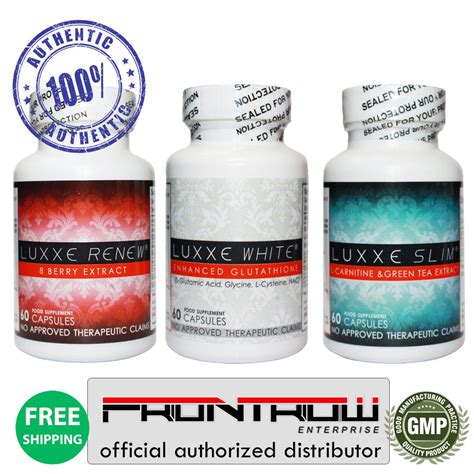 Luxxe White Luxxe Renew And Luxxe Slim Set 60 Capsules By Frontrow Ebay