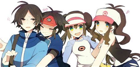 Rosa Hilda Hilbert And Nate Pokemon And More Drawn By Meiji