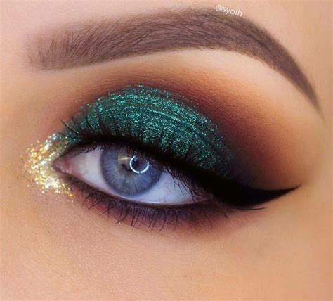 Sintético 105 Foto Maquillaje De Ojos Verde Con Dorado Mirada Tensa