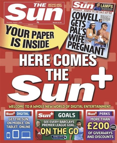 Sun The Sun Newspaper Begins Paywall And Charging Readers To Access Content Online Metro News