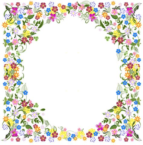 Photo collages and photo frame, category: Spring Flower Frame Vector Vector Art & Graphics ...