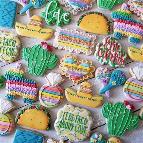 fiesta wedding cookies 2 dozen let s taco bout love bridal shower engagement party cinco de