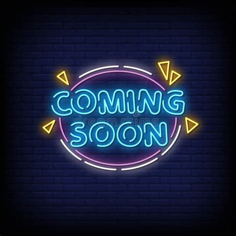 See You Soon Neon Signs Style Text Vector Stock Vector Illustration