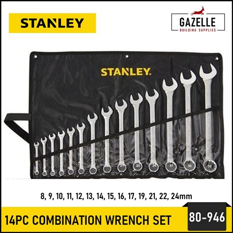 Stanley Combination Wrench Basic Set 8 24mm 8 32mm 14pcsset 80