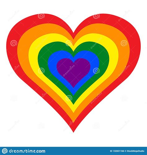 Lgbt Lésbica Alegre Bissexual E Transgender Pride Rainbow Heart No