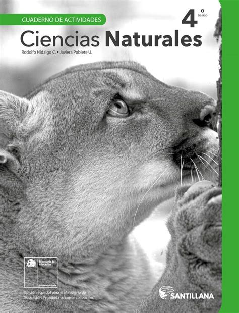 Libro Ciencias Naturales 4° Básico Santillana Cuaderno De Actividades