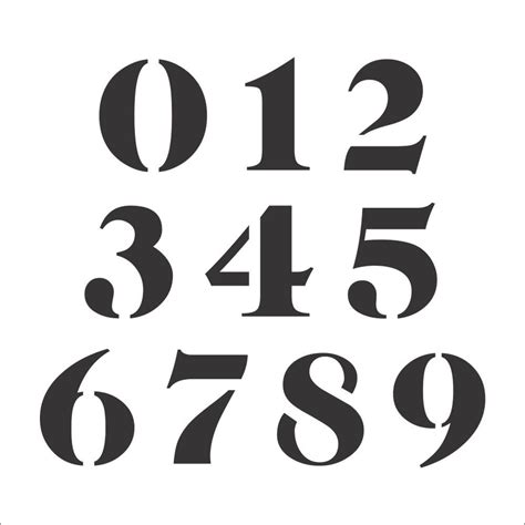 Number Stencils For Precise Marking And Counting