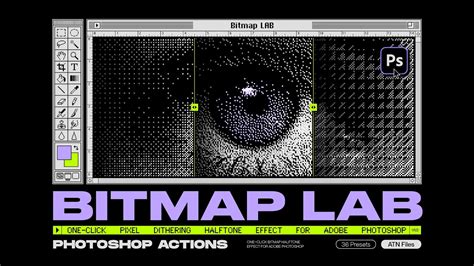 How To Create A Bitmap Pixel Halftone Effect In Photoshop Using The