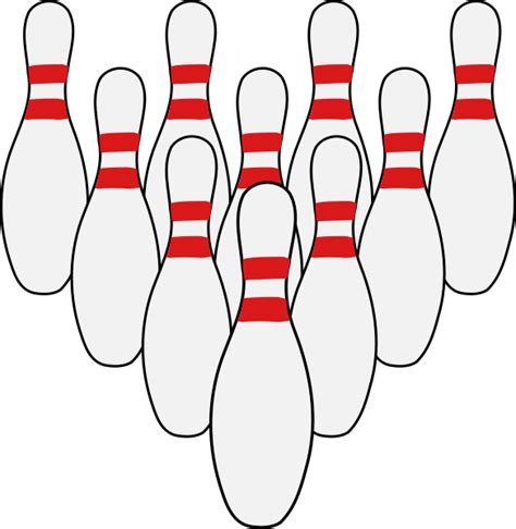 Ten Pin Bowling Template Clipart Best