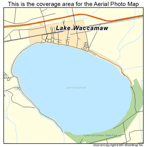 Aerial Photography Map Of Lake Waccamaw Nc North Carolina