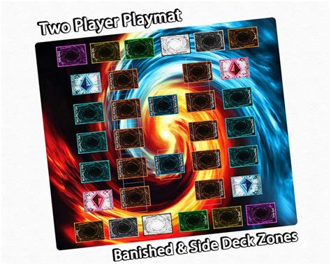 If you want to customize the fronts for a game or the backs for a wedding you may customize your order to meet your personal needs. 2-Player YuGiOh Playmat with Custom Master Duel Field Card ...