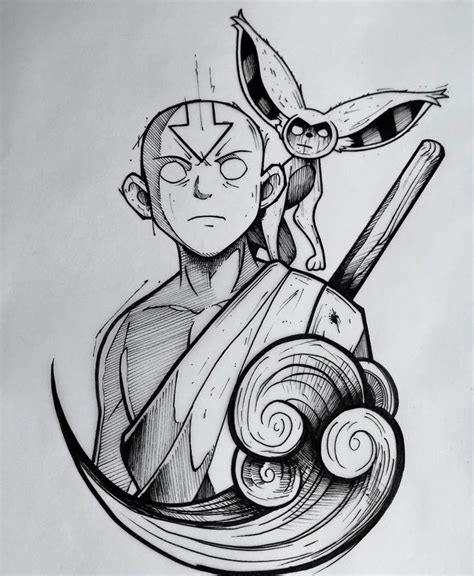 The Last Airbender Tattoo Art Drawings Cool Art Drawings Art Drawings