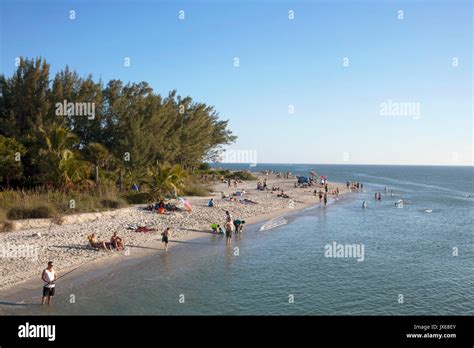 Sanibel Island Florida Beach Stock Photo Alamy
