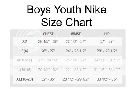 Youth Jordan Size Chart
