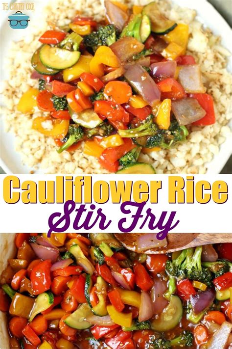 Its easy and gets done 8. Cauliflower Rice Stir Fry | Recipe | Vegetarian stir fry, Vegetable recipes, Cauliflower rice ...