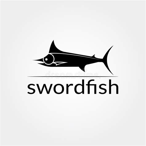 Swordfish Vector Logo Design Food Icon Stock Vector Illustration Of