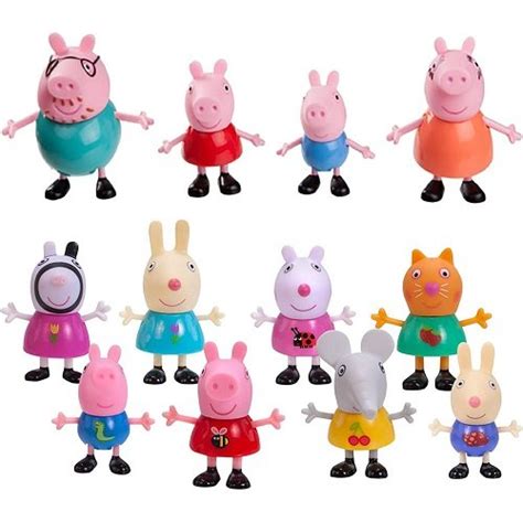 Peppa Pig Familia Y Amigos Pack 12 Piezas Tienda De Juegos Educativos