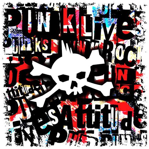 Punk Skull By Roseanne Jones