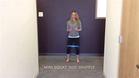 Mini Squat Side Shuffle Youtube