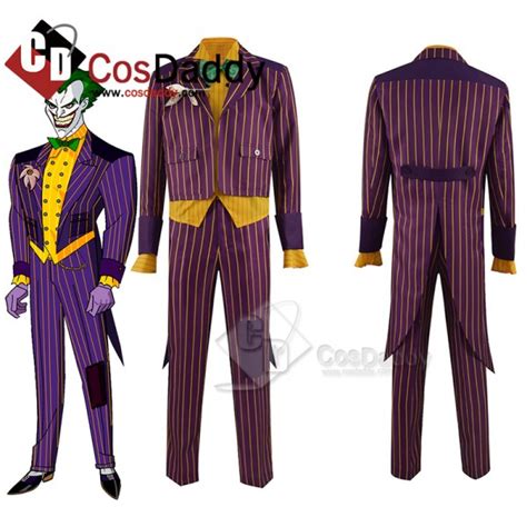 Batman Arkham Asylum Joker Costume The Joker Cosplay Halloween Carnival