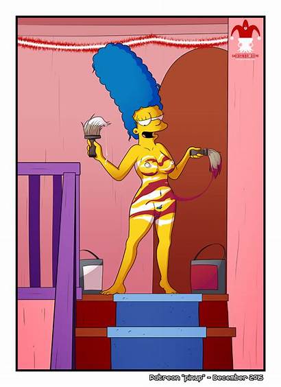 Marge Perky Simpson Simpsons Nipples Milf Erect