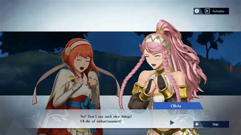 Fire Emblem Warriors Sakura And Olivia Support Conversation Youtube