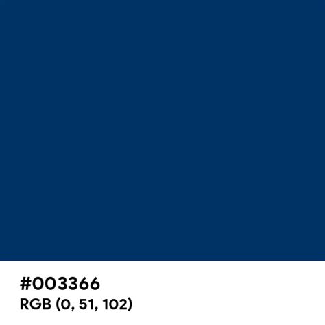 003366 Color Name Is Dark Midnight Blue