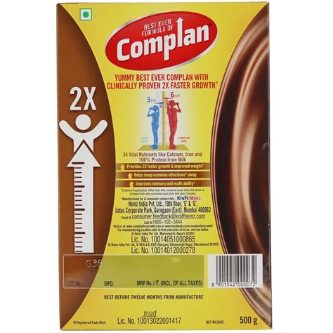 Buy Complan Milk Drink Classic Chocolate Flavour Refill 500g Online