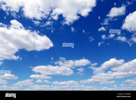 Light White Clouds In Blue Sky Heavenly Landscape Stock Photo Alamy