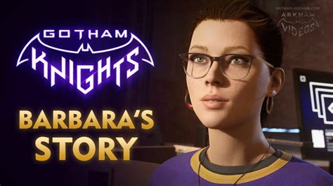 Gotham Knights - Barbara's Story [Batgirl Side Activity] - YouTube