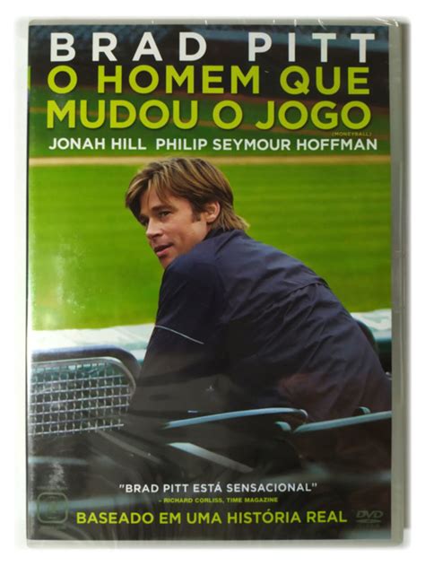 DVD O Homem Que Mudou O Jogo Brad Pitt Jonah Hill Moneyball Novo