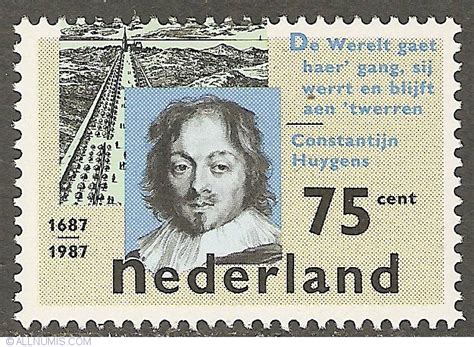 75 Cent 1987 Constantijn Huygens Personality Netherlands Stamp