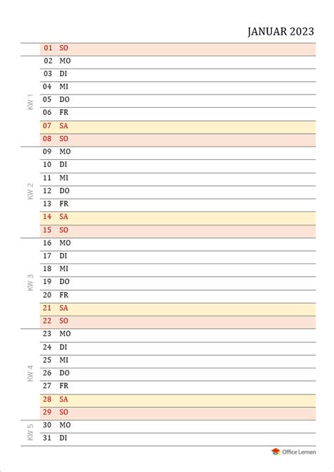Kalender 2023 Word Zum Ausdrucken 17 Vorlagen Kostenl
