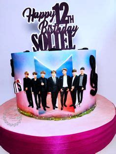 Rather than simply make a card with their names on it, they made individual cards with words that would together make a phrase or joke. 30+ Bts cake ideas in 2020 | bts cake, bts birthdays, bts