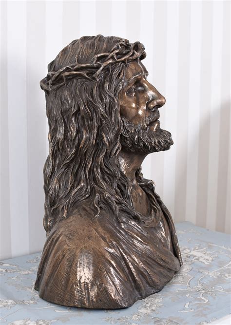 Sacral Sculpture Jesus From Nazareth Bust Christ Messiah Church Figure