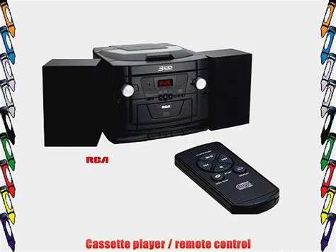 RCA RS22163CP 3 CD Audio System W AM FM Radio Cassette Video
