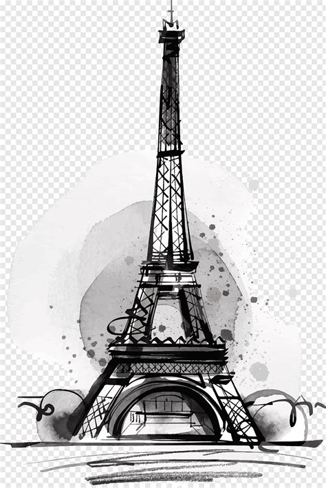 Eiffel Tower Sketch Eiffel Tower Drawing Illustration Eiffel Tower