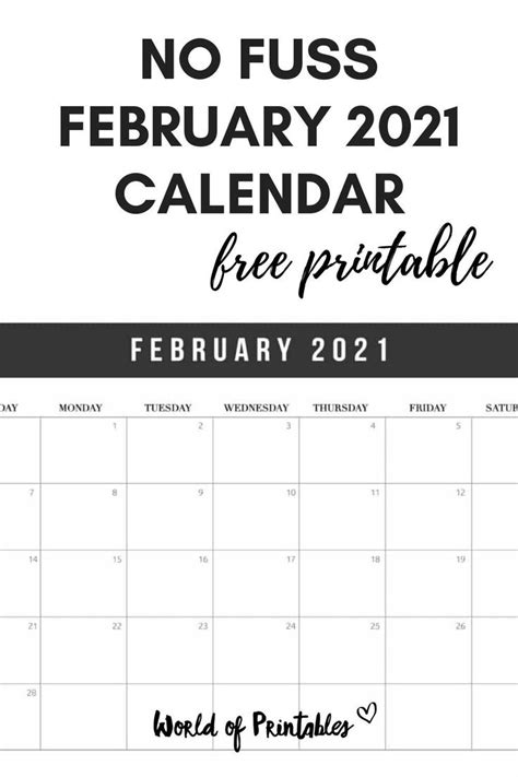 Download This Free Printable 2021 Calendar Template And Start Your