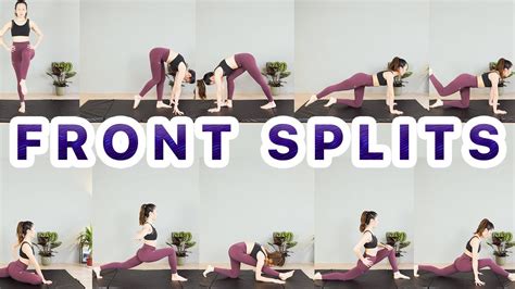 Top Stretches For Beginner Front Splits Follow Along Youtube